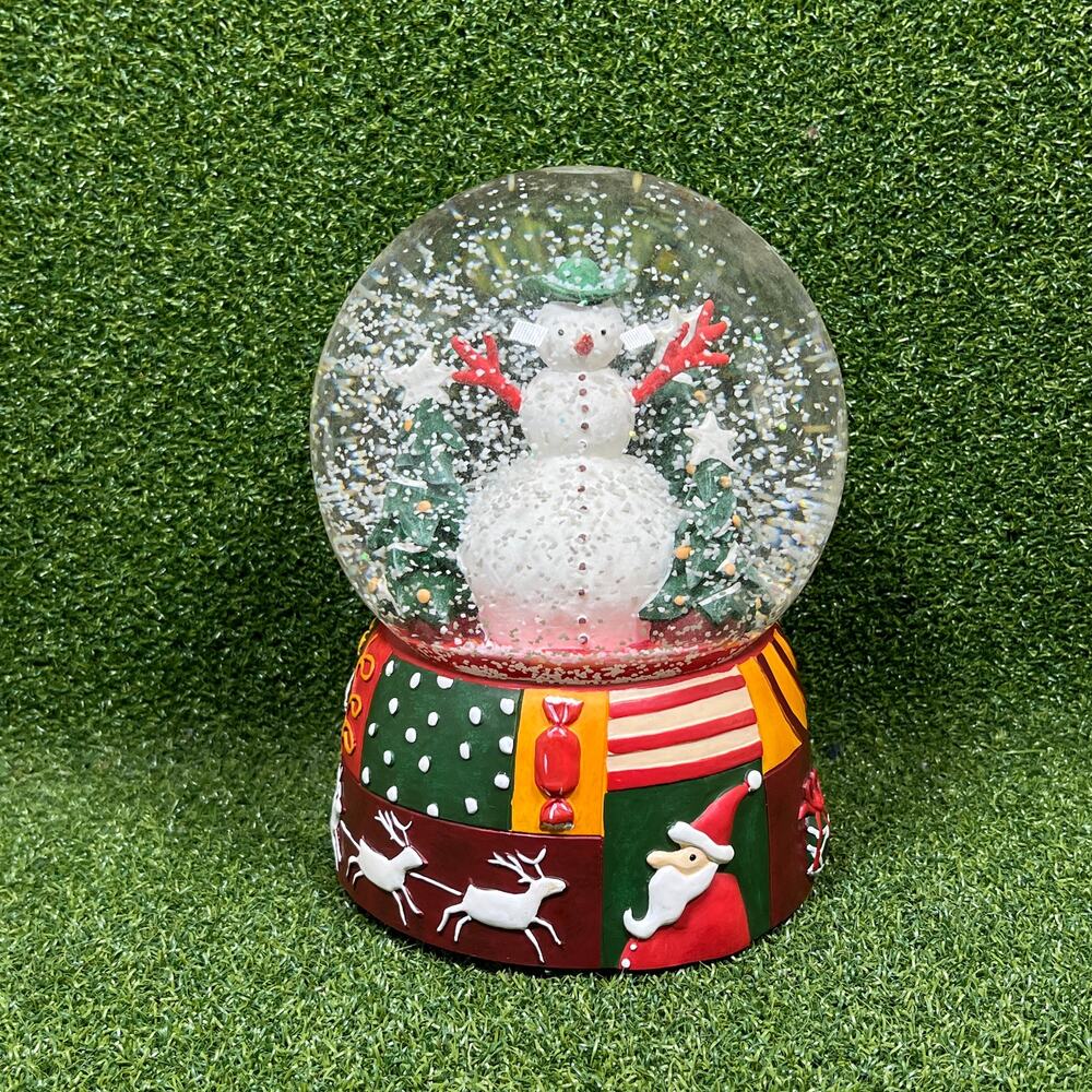 Vintage 1998 Department 56 Musical Christmas Snow Globe
